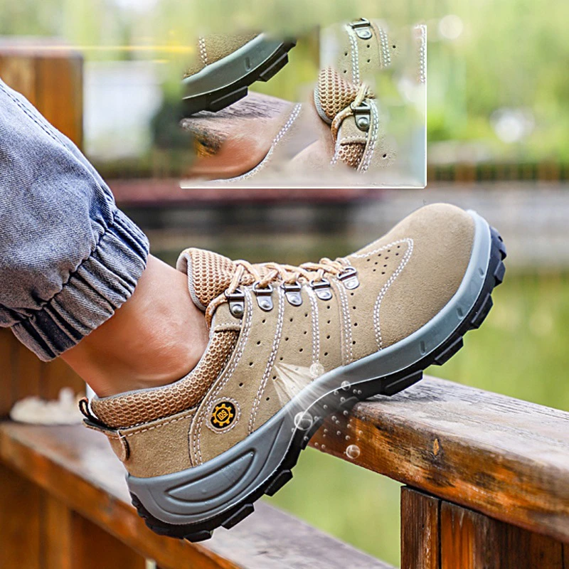 Chaussures de sécurité avec embout en acier anti-perforation
